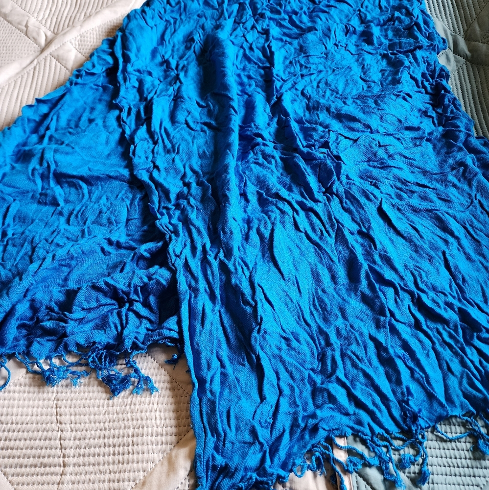 Beautiful blue scarf